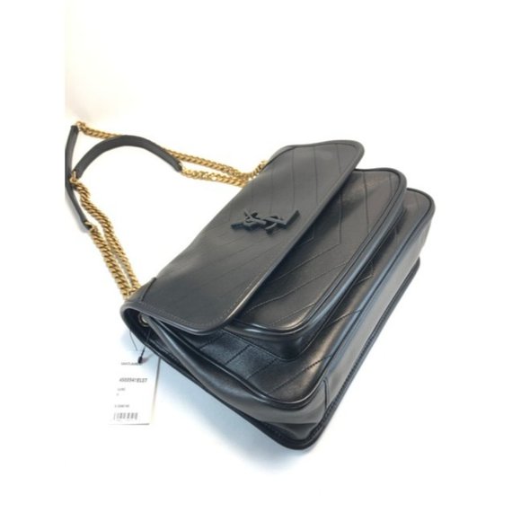 SAINT LAURENT Niki Medium Quilted Black Leather Shoulder Bag - Picture 5 of 12